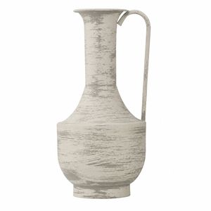 SK Designer Living | Luma Brushed White Iron Urn Vase | 40cm