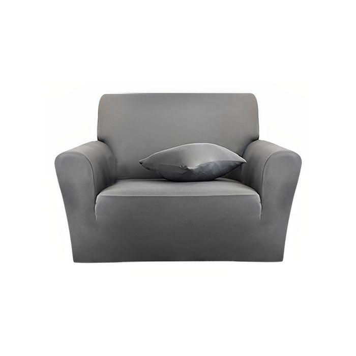SOGA Sofa Cover 1-Seater Grey 90–140cm