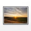 Sunset at Grasslands with Sky  Print 100% Australian Made 90x60cm  (Poster)