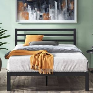 Zinus Queen Bed Frame Metal Bed Base - Black