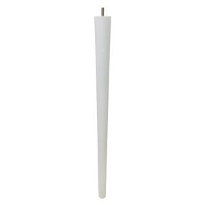 Adoored 53 - 30 x 730mm White Round Tapered Pine Furniture Leg