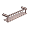 Nero Mecca Care 25mm Grab Rail With Shelf 450mm Brushed Bronze