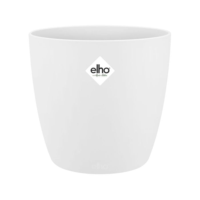 Elho 22cm White Brussels Indoor Plant Pot