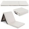 Costway 180x60cm Tri-fold Tumbling Exercise Mat Dance Yoga Training Grey