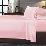 Royal Comfort 100% Organic Cotton Sheet Set 4 Piece King Blush