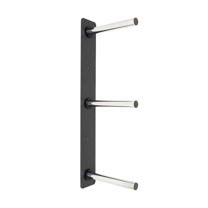 Smai Wall Mounted Bumper Plate Storage With Chrome Pegs -