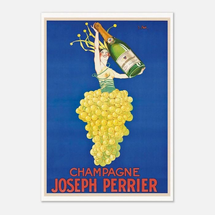 Galrie Joseph Perrier Vintage Champagne Advertising Poster Timeless Elegance for Space, Poster Only, 70 x 100cm (28 x 40inch)