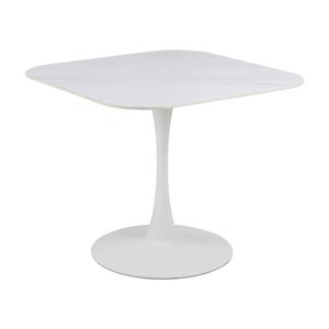 Modern Furniture MARTA Square Dining Table 90cm - White