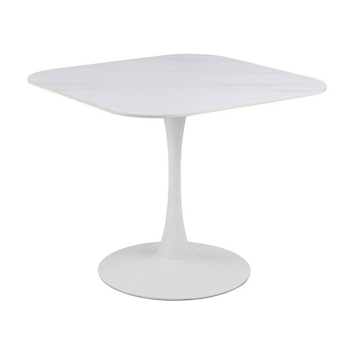 Modern Furniture MARTA Square Dining Table 90cm - White