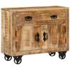 vidaXL Sideboard Storage Cabinet Cupboard Living Room Solid Rough Wood Mango