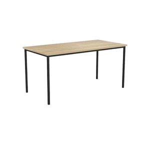 Olg Ekosystem Canteen Table Black Frame New Oak Smooth Top L1500mm X W750mm