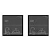 2PK Impact Merch Deluxe Picture Frame Fits up to 40x40cm Print  - Black