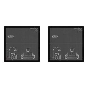 2PK Impact Merch Deluxe Picture Frame Fits up to 40x40cm Print  - Black