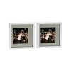 Nicola Spring 10" x 10" White 3D Box Photo Frames - 6" x 6" Mount - Pack of 2
