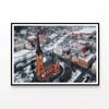 Gustav Adolf Church in Winter  Print 100% Australian Made 90x60cm  (Poster)