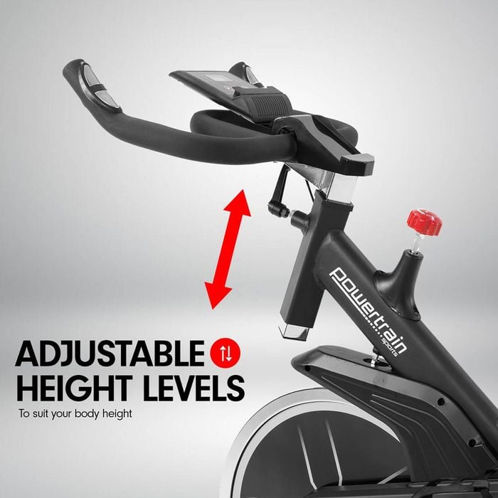 Powertrain RX-200 Exercise Spin Bike Cardio Cycling Black