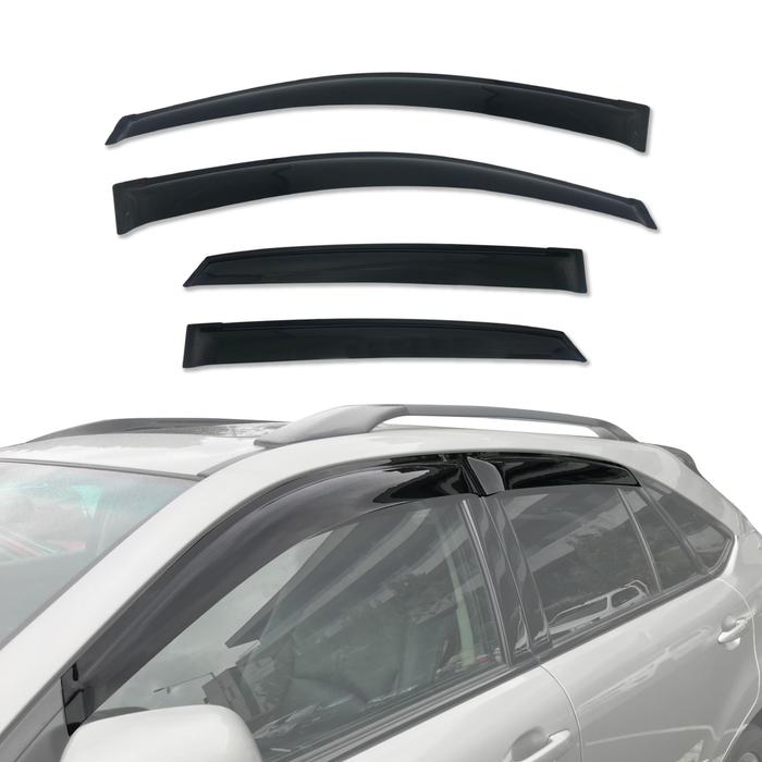AUSGO Weather Shields for LEXUS RX330 2003-2008 Weathershields Window Visors Wind Deflectors