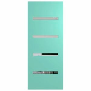 Hume 2040 x 820 x 40mm Verve External Door VER4 - Clear Glass