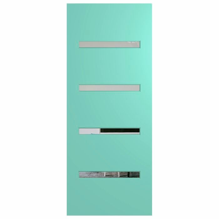 Hume 2040 x 820 x 40mm Verve External Door VER4 - Clear Glass