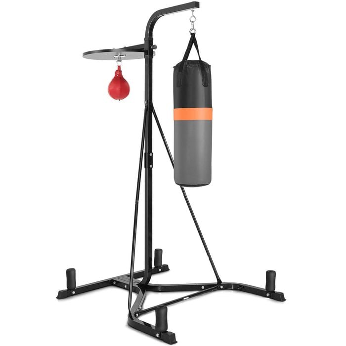 Costway 2-in-1 Boxing Training Stand Punching Sandbag Speed Ball Home Gym