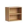 Kaboodle 600-699mm Oak Latte Customisable Med Wall Open Shelf