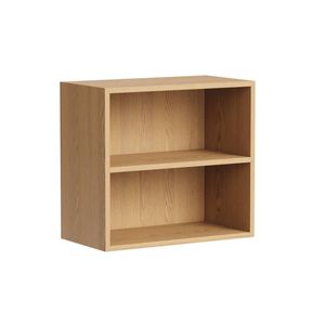 Kaboodle 600-699mm Oak Latte Customisable Med Wall Open Shelf