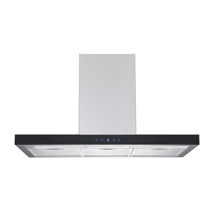 Bellini 90cm Black Fascia Canopy Rangehood