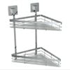 Fusion-Loc 26kg Stainless Steel Style Plus Double Corner Shower Caddy