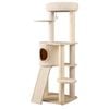 Costway 1.43m Cat Tree Tower Pet House Plush Condo Sisal Scratching Posts