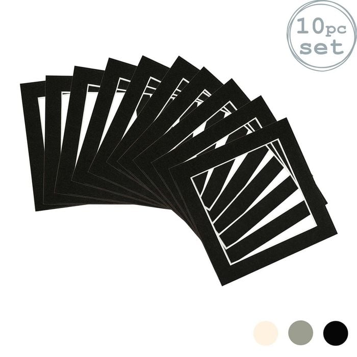 10x Picture Photo Mounts Set - To Fit Frame Size 8 x 8" for Image Size 6 x 6"