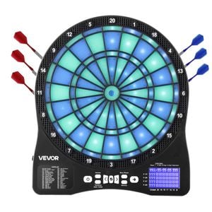 VEVOR Electronic Dart Board Blue Green LED-Illuminated with 48 Games 500+ Variations