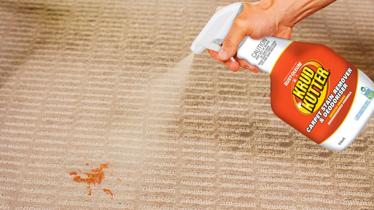 Krud Kutter - 2. Carpet Cleaner orange spill - Brand Page