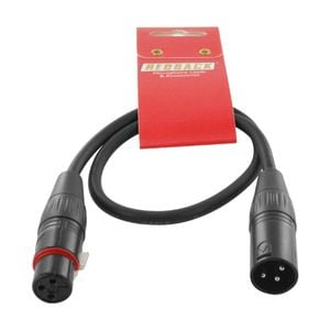 50cm Redback Microphone Patch Cable Mic Lead XLR Male to Female Pro Audio