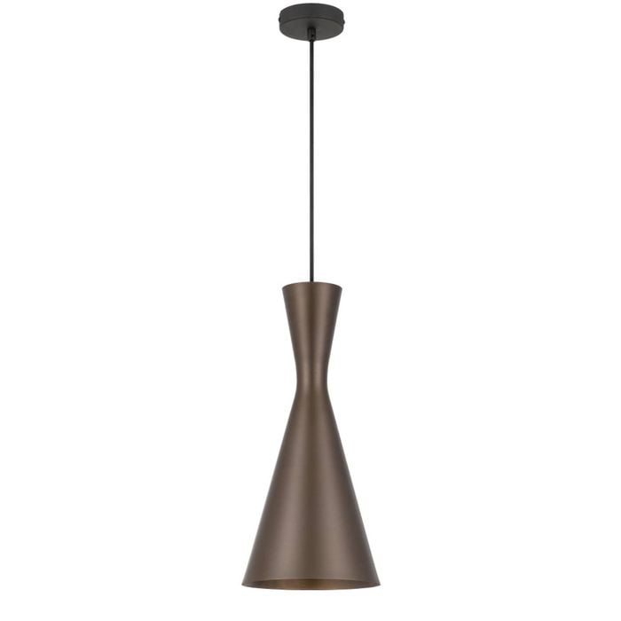 Telbix Flero Modern Pendant Hanging Lamp Light Aluminium Bronze Brushed