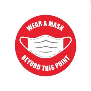 Avery Wear a Mask 20cm Label A4 (5pk)