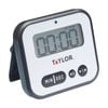 Taylor Pro Super Loud Plastic Digital Kitchen Timer W/ Light Alert 5x7.5x8.5cm