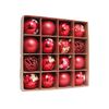 Catzon 16 Pcs Christmas Ball Ornaments Shatterproof Plastic Hanging Baubles for Holiday-Set 1