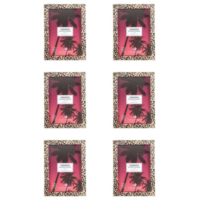 6PK Unigift Havana Home Photo/Picture Frame 13x18cm Assorted