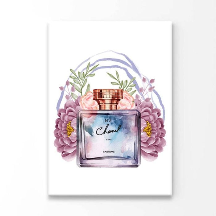 Blue Purple Perfume Print 100% Australian Made 90 x 120cm (Acrylic)