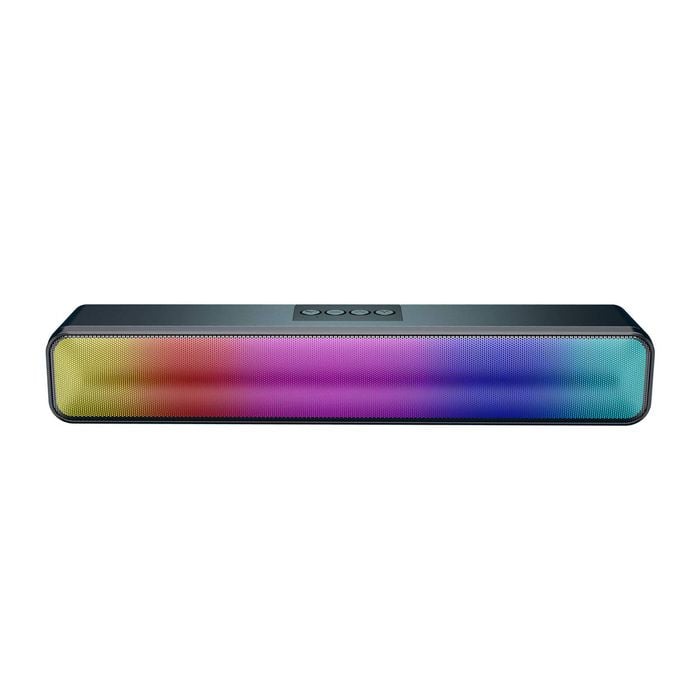Laser Wireless Gaming Soundbar With RGB Lighting (Black)
