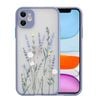 Flower Pattern Case Silicone Cover - For Apple iPhone 13 Pro Max (Purple)