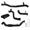 Ignite Exhausts Turbo Back For Toyota Landcruiser 78 Series V8 Troopy 3" No Cat With Muffler Black Aluminised Steel