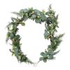 Wreath 150cm Plastic Silvergum Home Decororative Door/Wall Display Small Gold