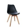 Artiss Set of 4 Black Replica Eames DSW Eiffel Padded Dining Chairs