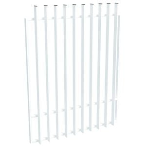 ProtectorAl 800-1200W x 1500H Pearl White Aluminium Radiator Pool Gate