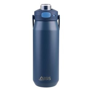 Oasis Ceramic Lined Stainless Steel Capri Drink Bottle 750ml - Indigo