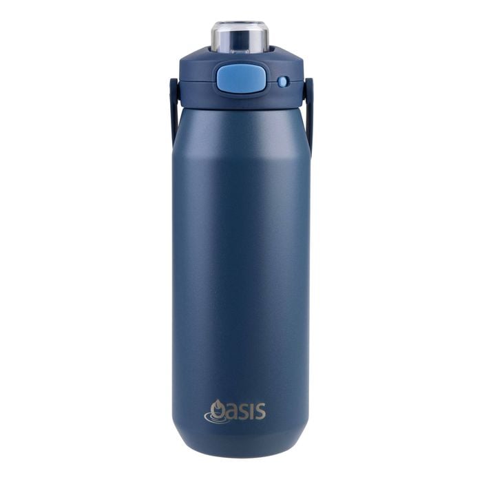 Oasis Ceramic Lined Stainless Steel Capri Drink Bottle 750ml - Indigo