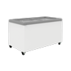 Exquisite Flat Glass Display Chest Freezers With 4 Baskets with LED