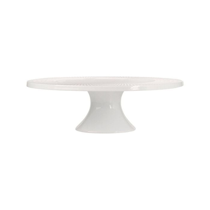Maxwell & Williams White Basics Diamonds Porcelain Footed Cake Stand 30cm