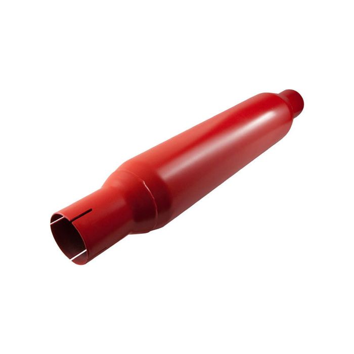 Outlaw Hot Dog Muffler, 2-1/2" Inlet/Outlet, 4" x 24" Overall